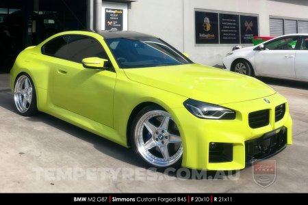 Custom Simmons Wheels on BMW M2 G87