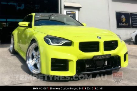 Custom Simmons Wheels on BMW M2 G87