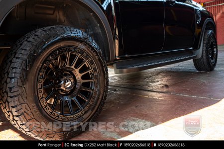 18x9.0 SC Racing DX252 Matt Black on Ford Ranger