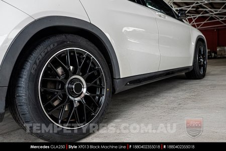 18x8.0 Style XF013 MBL on Mercedes GLA-Class