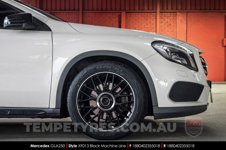 18x8.0 Style XF013 MBL on Mercedes GLA-Class
