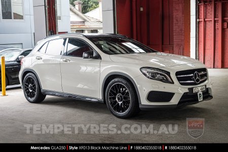 18x8.0 Style XF013 MBL on Mercedes GLA-Class