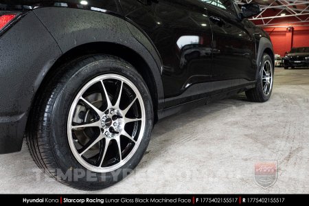 17x7.5 Starcorp Racing LUNAR on Hyundai Kona