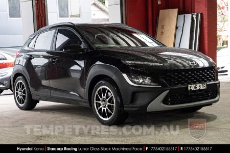 17x7.5 Starcorp Racing LUNAR on Hyundai Kona