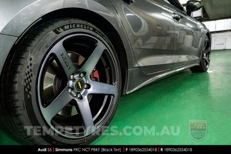 18x8.0 18x9.0 Simmons FR-C Black Tint NCT on Audi S5