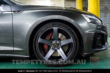 18x8.0 18x9.0 Simmons FR-C Black Tint NCT on Audi S5