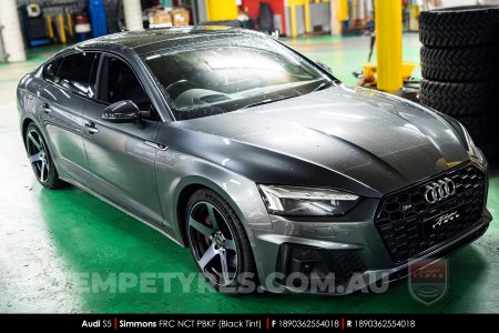 18x8.0 18x9.0 Simmons FR-C Black Tint NCT on Audi S5