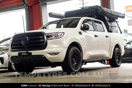 18x9.0 SC Racing DX252 Matt Black on Great Wall Cannon