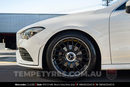 18x8.0 Style XF013 MBL on Mercedes CLA-Class