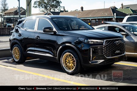 18x8.5 Simmons OM-1 Gold on Chery Tiggo 4