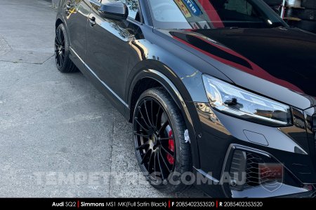 20x8.5 20x10 Simmons MS1 MK on Audi SQ2