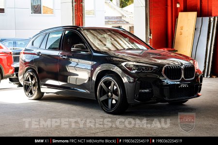 19x8.0 19x9.0 Simmons FR-C Matte Black NCT on BMW X1