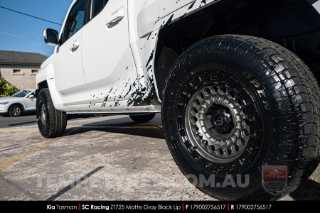 17x9.0 SC Racing ZT725 Matte Gray on Kia Tasman