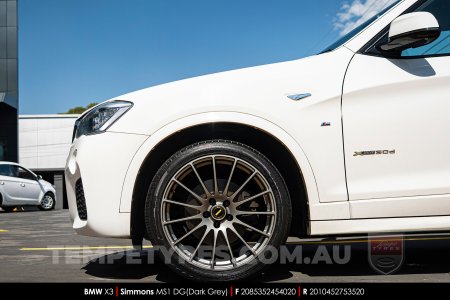 20x8.5 20x10 Simmons MS1 DG on BMW X3