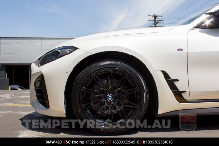 18x8.0 Style XF022 Black on BMW 4 Series