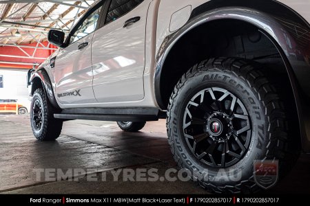 17x9.0 Simmons MAX X11 MBW on Ford Ranger
