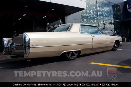 20x8.5 20x10 Simmons FR-C Copper Tint NCT on Cadillac De Ville