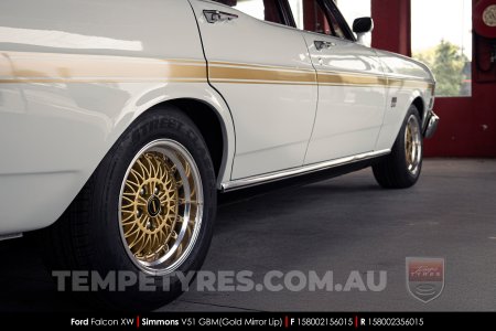 15x8.0 15x10 Simmons V51 GBM on Ford Falcon