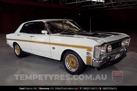 15x8.0 15x10 Simmons V51 GBM on Ford Falcon