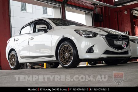 15x6.5 SC Racing DX552 Bronze on Mazda 2