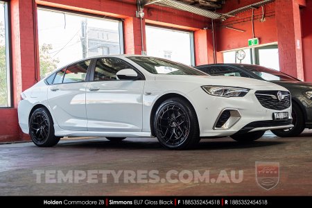 18x8.5 Simmons EU7 Gloss Black on Holden Commodore ZB