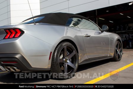 20x8.5 20x10 Simmons FR-C Black Tint NCT on Ford Mustang
