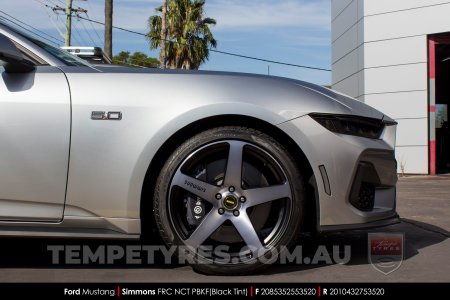 20x8.5 20x10 Simmons FR-C Black Tint NCT on Ford Mustang