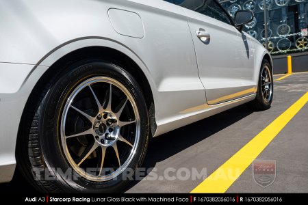 16x7.0 Starcorp Racing LUNAR on Audi A3