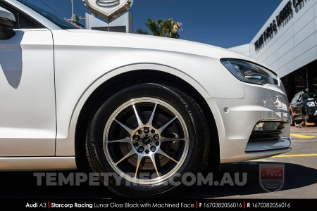 16x7.0 Starcorp Racing LUNAR on Audi A3
