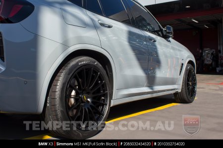 20x8.5 20x10 Simmons MS1 MK on BMW X3