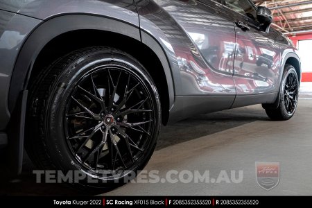 20x8.5 SC Racing XF015 Black on Toyota Kluger