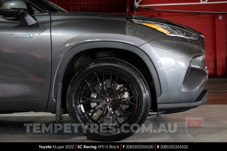 20x8.5 SC Racing XF015 Black on Toyota Kluger