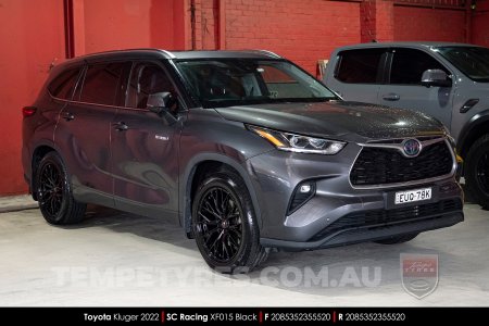 20x8.5 SC Racing XF015 Black on Toyota Kluger