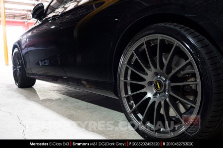 20x8.5 20x10 Simmons MS1 DG on Mercedes E-Class