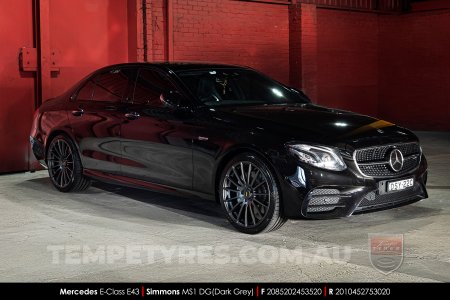 20x8.5 20x10 Simmons MS1 DG on Mercedes E-Class