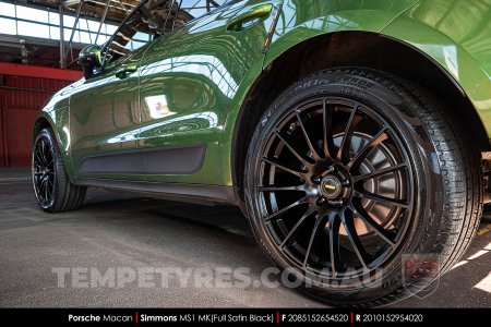 20x8.5 20x10 Simmons MS1 MK on Porsche Macan