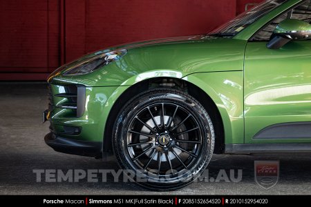 20x8.5 20x10 Simmons MS1 MK on Porsche Macan