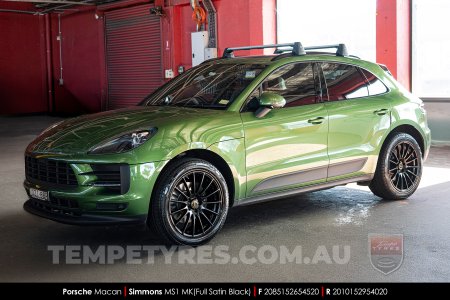 20x8.5 20x10 Simmons MS1 MK on Porsche Macan