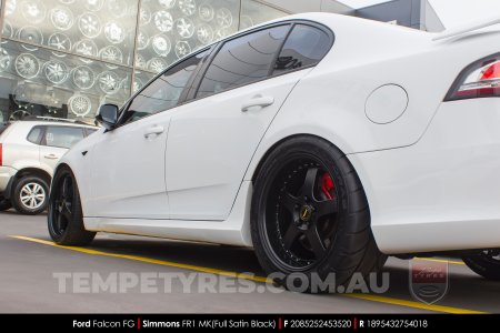 20x8.5 20x9.5 Simmons FR-1 Satin Black on Ford Falcon