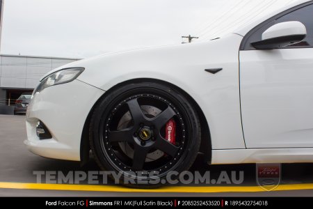 20x8.5 20x9.5 Simmons FR-1 Satin Black on Ford Falcon