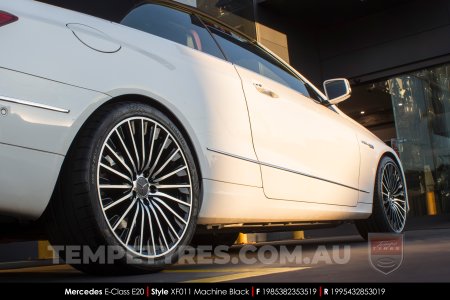 19x8.5 Style XF011 Machine Black on Mercedes E-Class