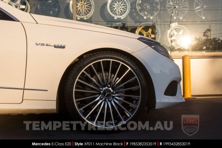 19x8.5 Style XF011 Machine Black on Mercedes E-Class