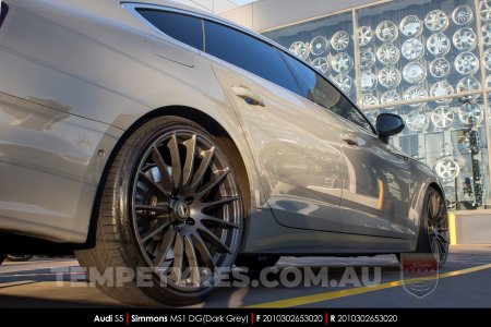20x8.5 20x10 Simmons MS1 DG on Audi S5