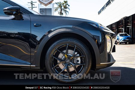 20x8.5 SC Racing RS8 Gloss Black on Deepal S07