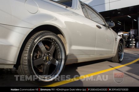 20x8.5 20x9.5 Simmons FR-1 Hyper Dark on Holden Commodore VE