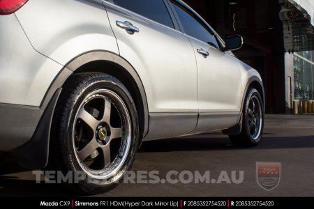 20x8.5 20x9.5 Simmons FR-1 Hyper Dark on Mazda CX9