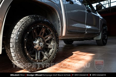 18x9.0 Grudge Offroad RAMPAGE on Mitsubishi Triton