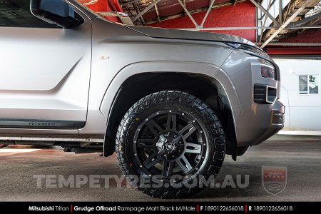 18x9.0 Grudge Offroad RAMPAGE on Mitsubishi Triton