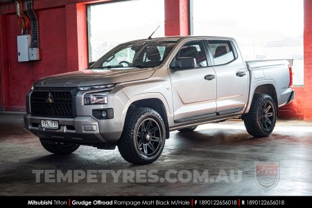 18x9.0 Grudge Offroad RAMPAGE on Mitsubishi Triton