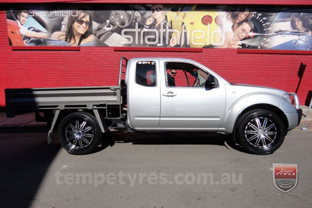 22x9.5 Lenso Symphony - BKQ on NISSAN NAVARA